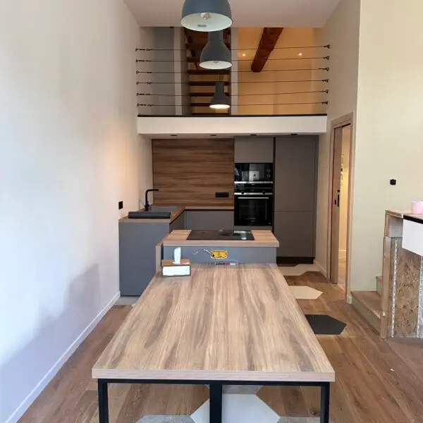 Rénovation cuisine, placo, parquet CMV Concept